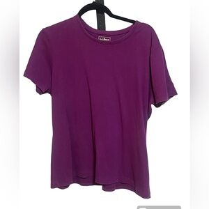 LL Bean Purple Top Sz XL